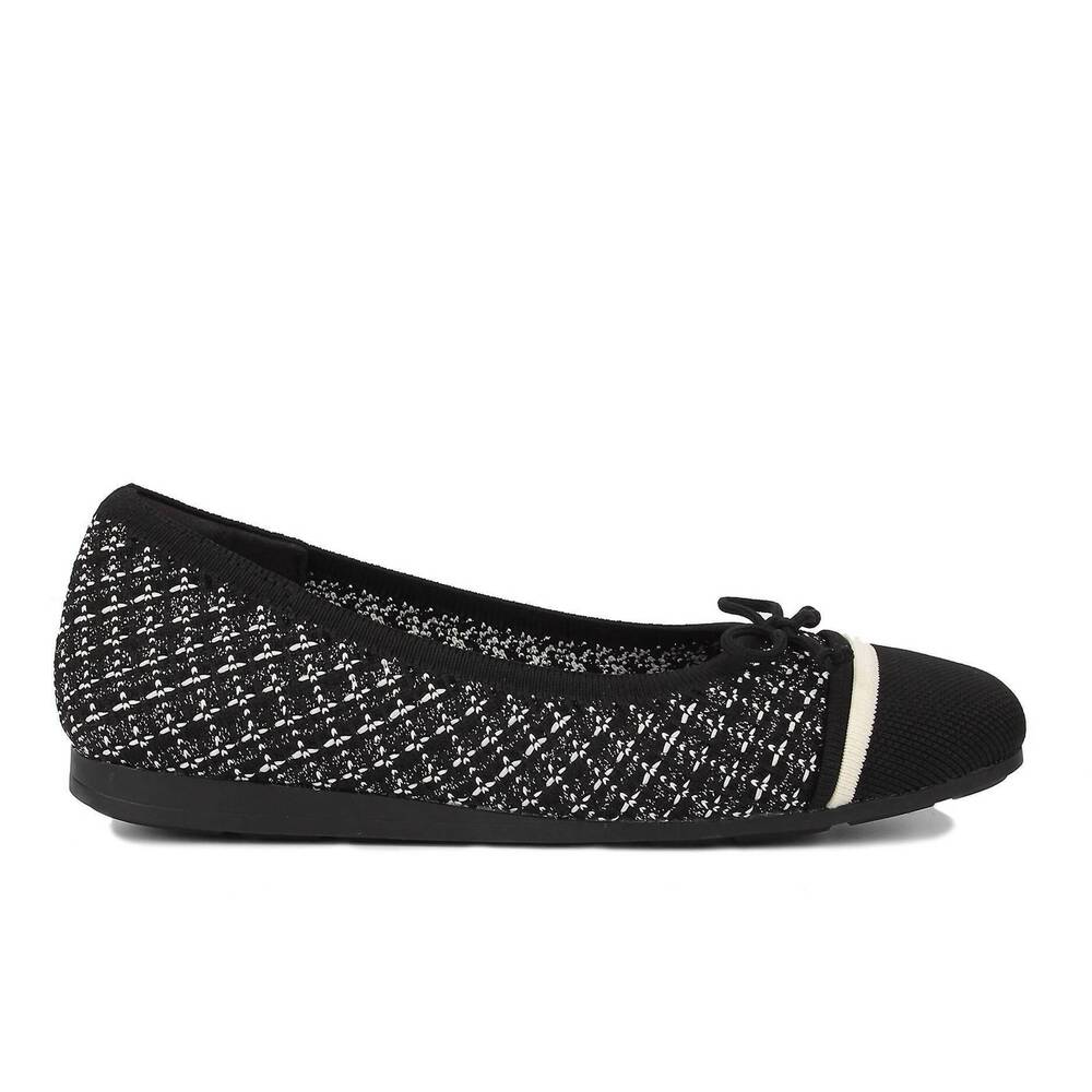 NEW DREW women's noelle slip-on shoe in black tweed